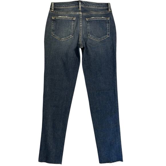 L’AGENCE El Matador Slim Jeans Frayed Hem Mid Rise Cropped Size 25 NWT - Picture 3 of 4